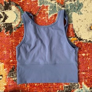 EUC Lululemon Power Pivot Tank in Water Drop